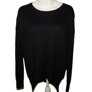 Lululemon Athletica Black Scoop Neck High Low Sweater Size 10